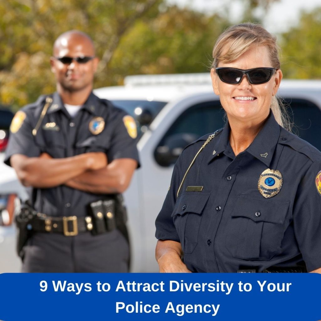 picture of 2 diverse police officers