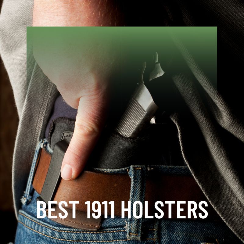 male with a 1911 holster