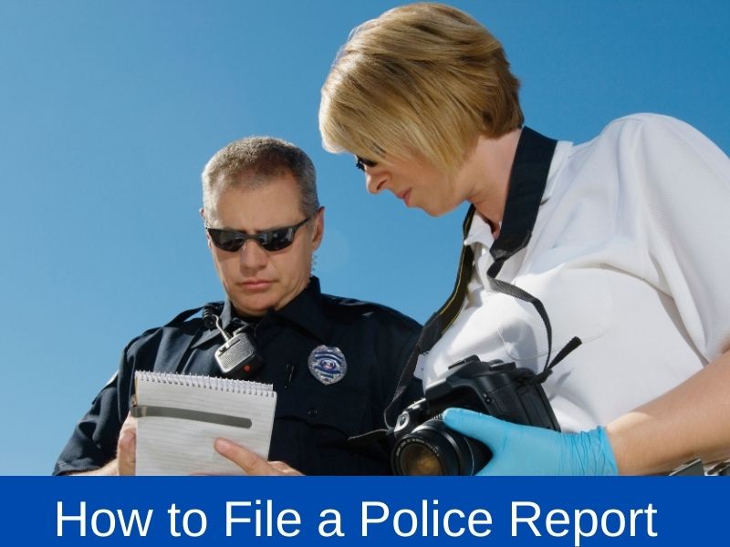 cops filling out a police report