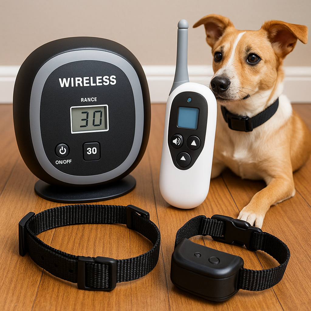 Wireless dog containment system components